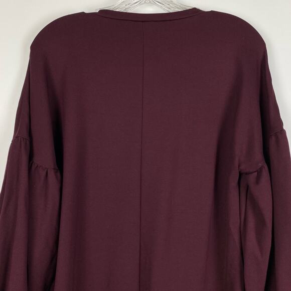 New With Tags Express Wine Balloon Sleeve Shift Dress Women’s Size Small - Picture 10 of 11
